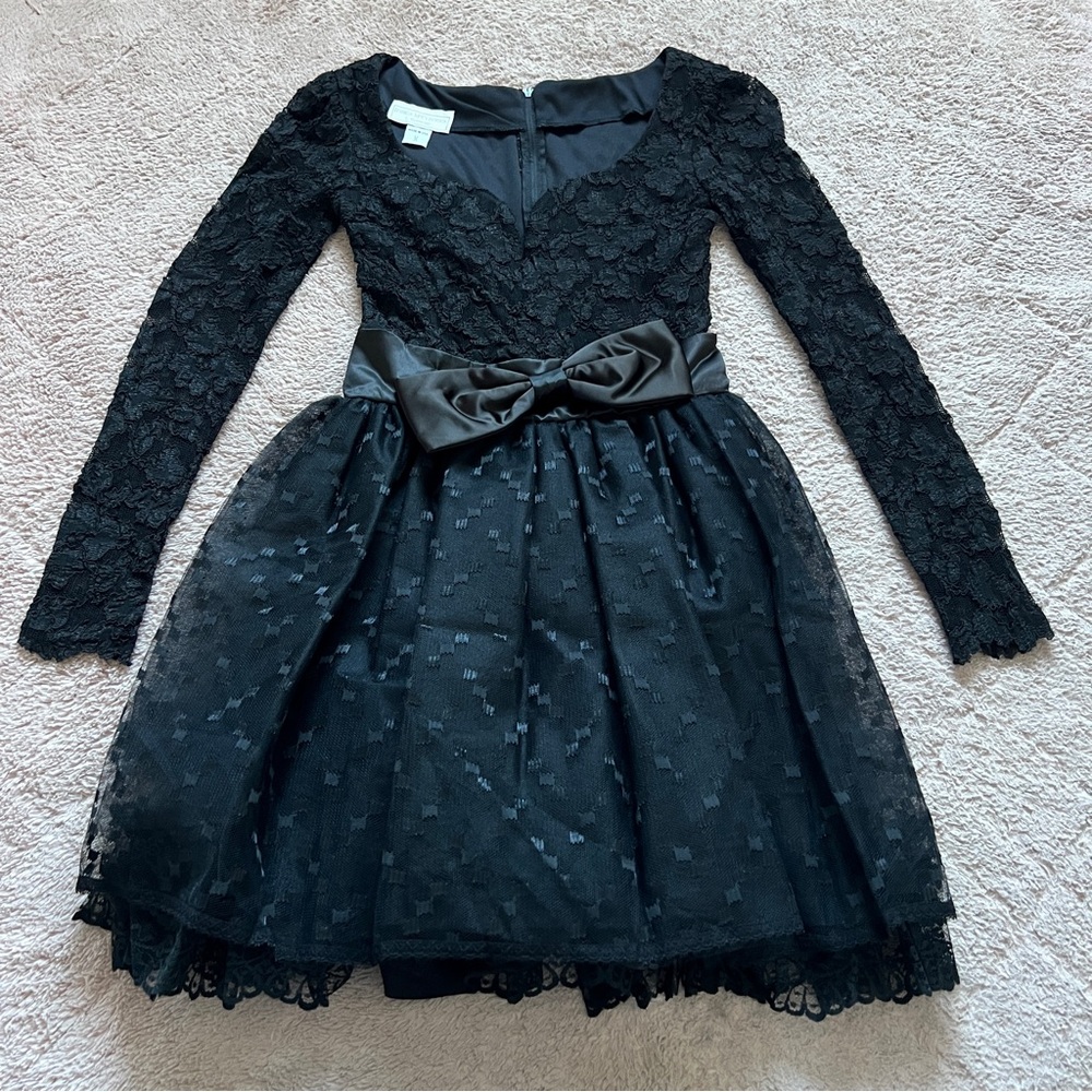 Vtg Gunne Sax Jessica McClintock Lace Whimsy Goth Tulle Dress Women's Size 5/6